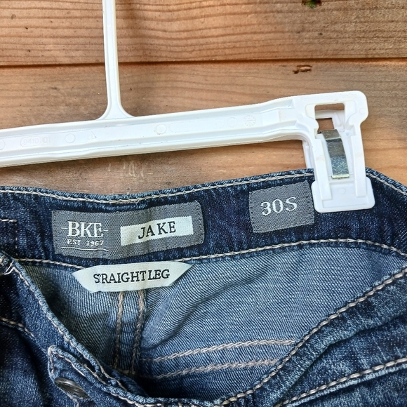 BKE Buckle Jake Straight Leg Jeans Mens 30 Short 30x30 Denim Medium Wash - Picture 4 of 5
